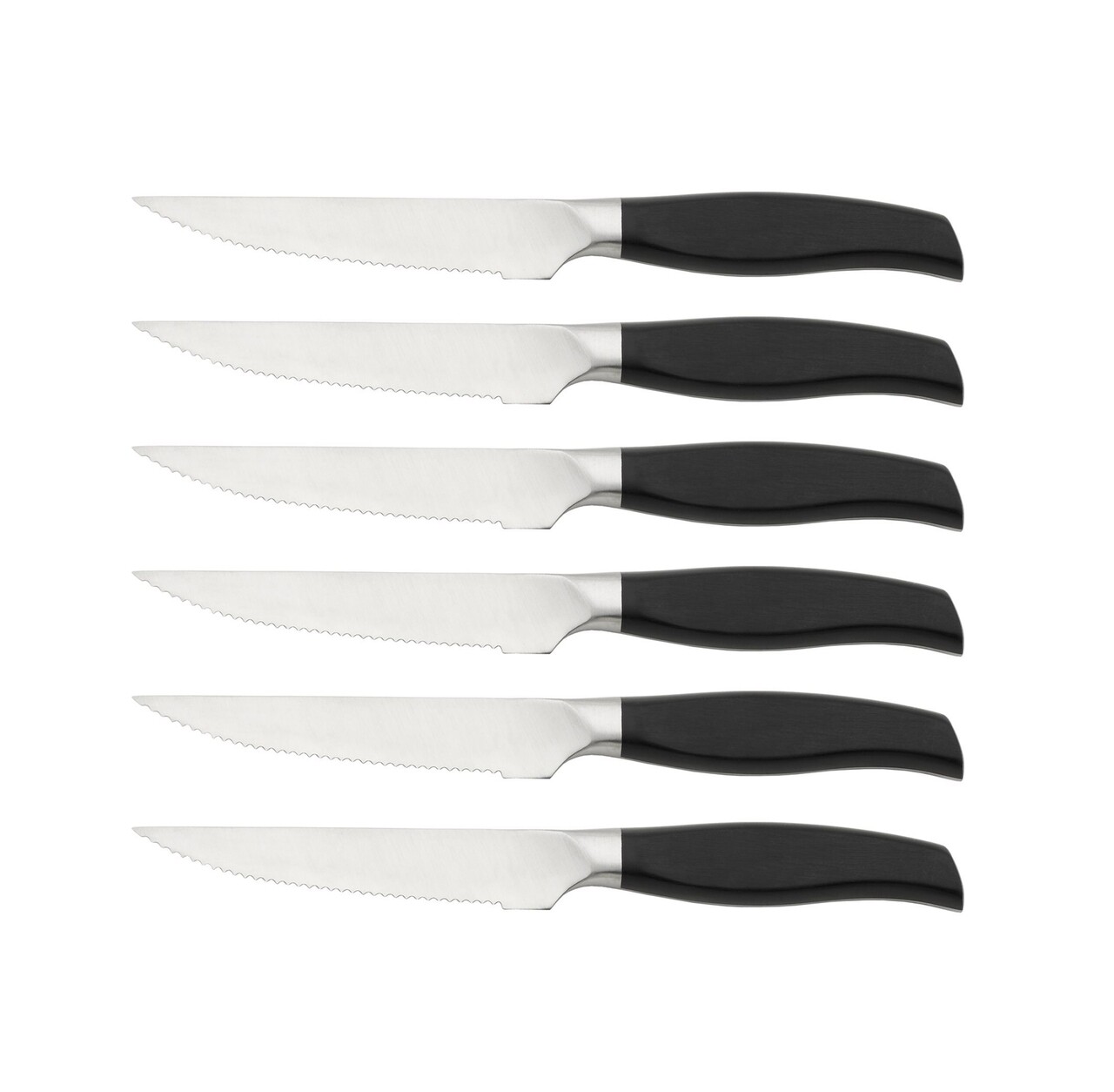 Set 6 cutite friptura + cutie, Zokura, inox/lemn de salcam - imagine 6